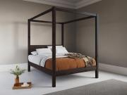 black classic four poster bed